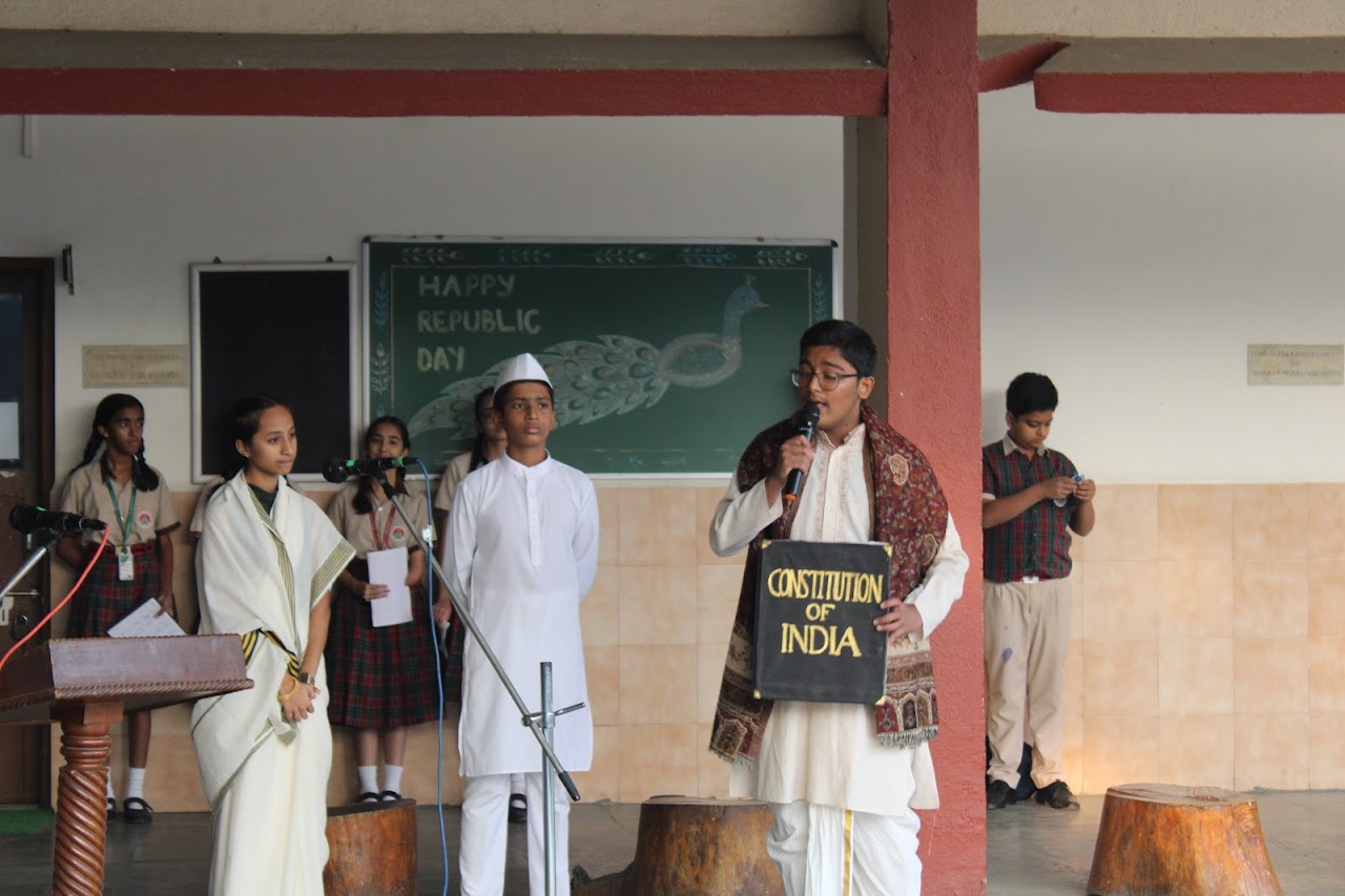 Values of Indian Democracy- Based assembly by VIII-B on 27-1-25